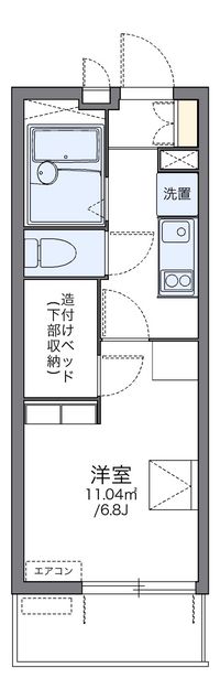 レオパレス駅東 間取り図