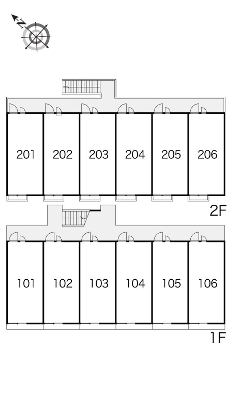 レオパレスカズⅡ 間取り配置図