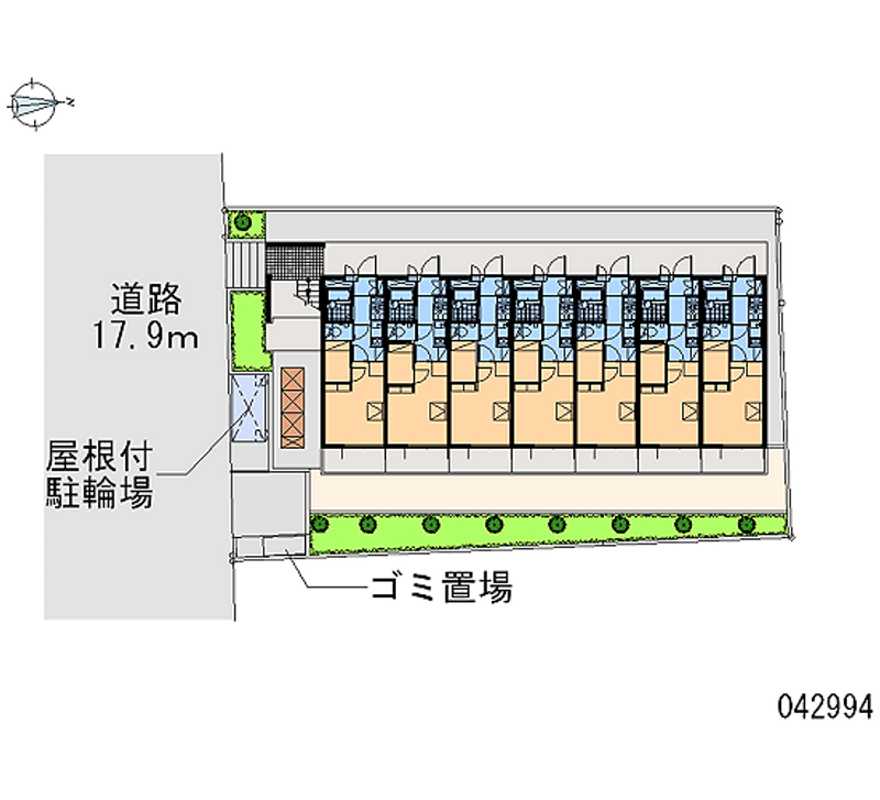 レオパレスグランデーム幕張 区画図