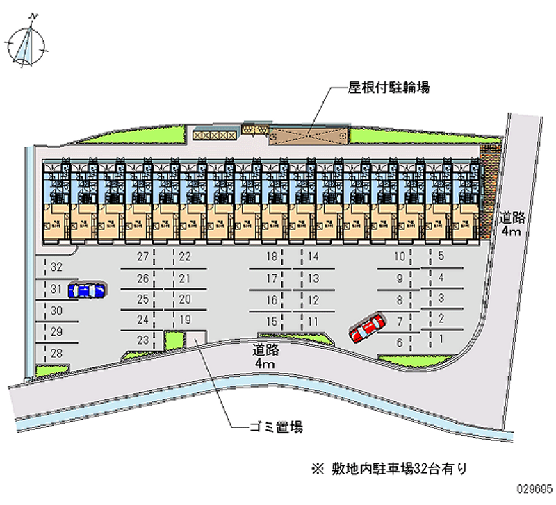 29695 Monthly parking lot