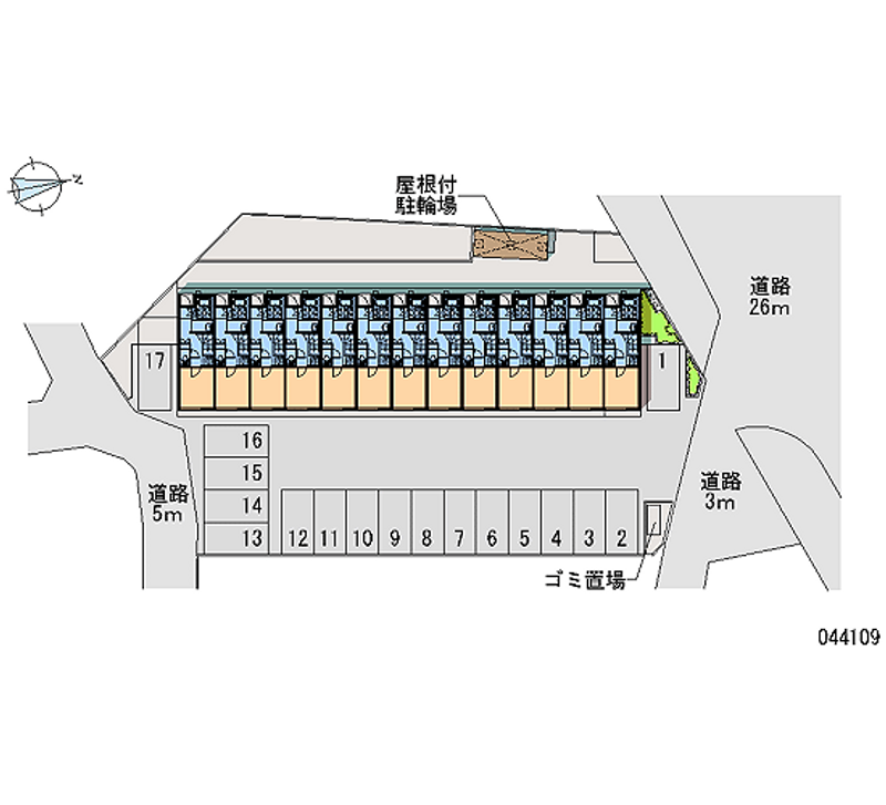 44109 bãi đậu xe hàng tháng