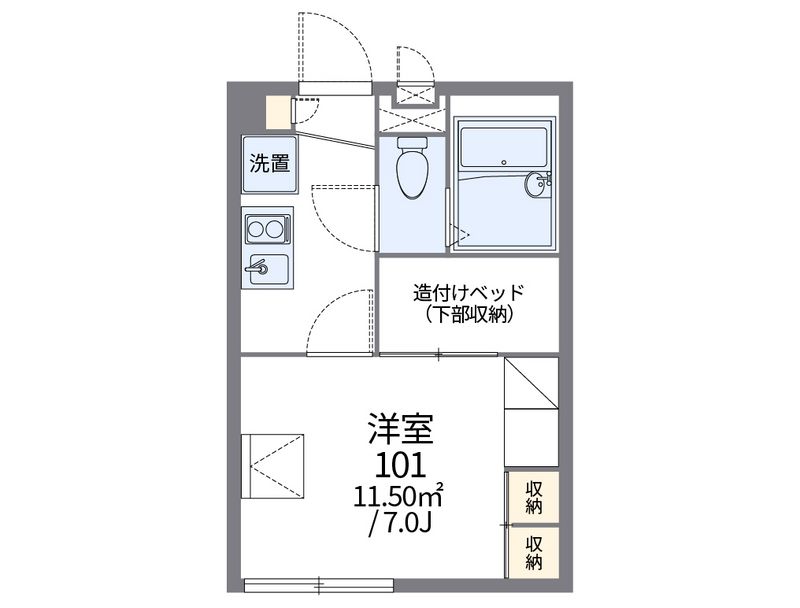 レオパレスＺＯＲＯ 間取図