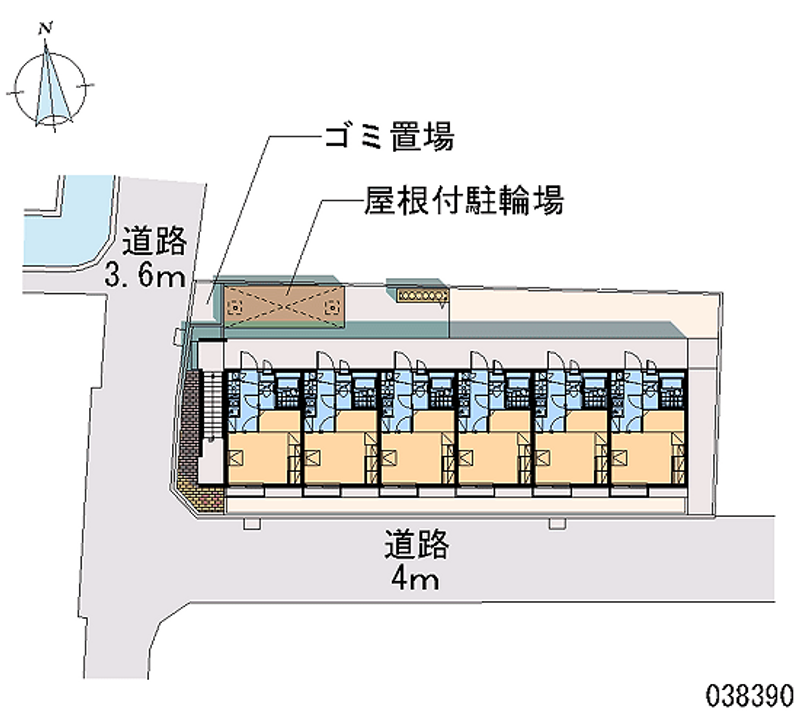 レオパレスラ　プランタン　Ⅱ 区画図