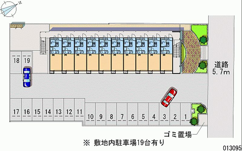 レオパレスみどり野Ａ館 月極駐車場