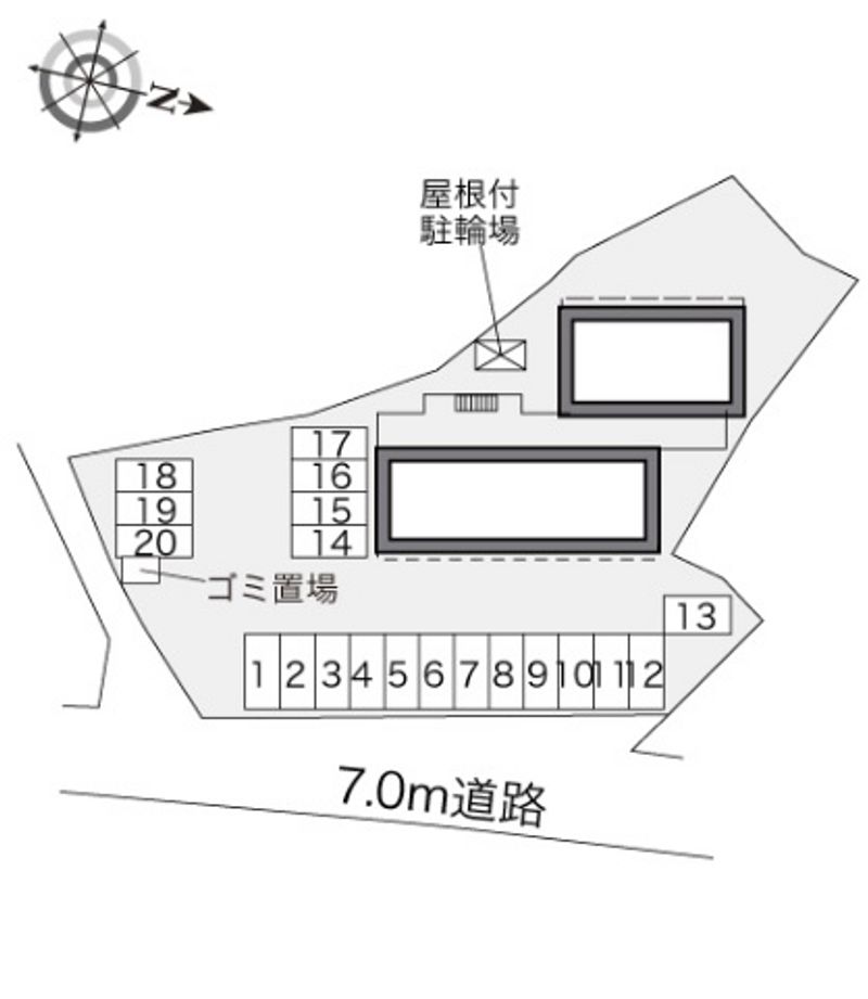 レオパレスびぜん 駐車場
