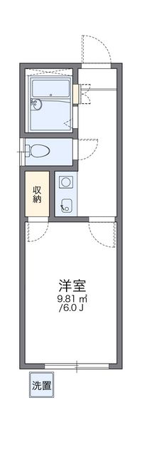 レオパレス藤塚 間取り図