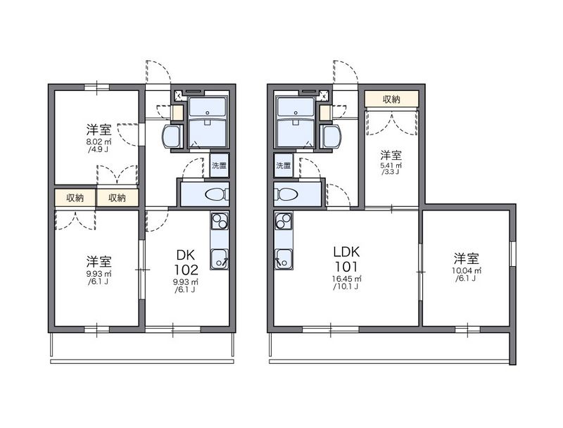 レオパレス四軒丁 間取図
