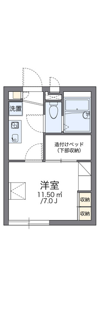 レオパレス東堀切 間取り図