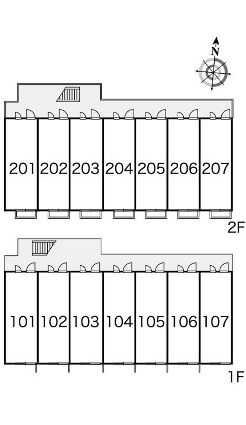 レオパレスマウントテンプル 間取配置図