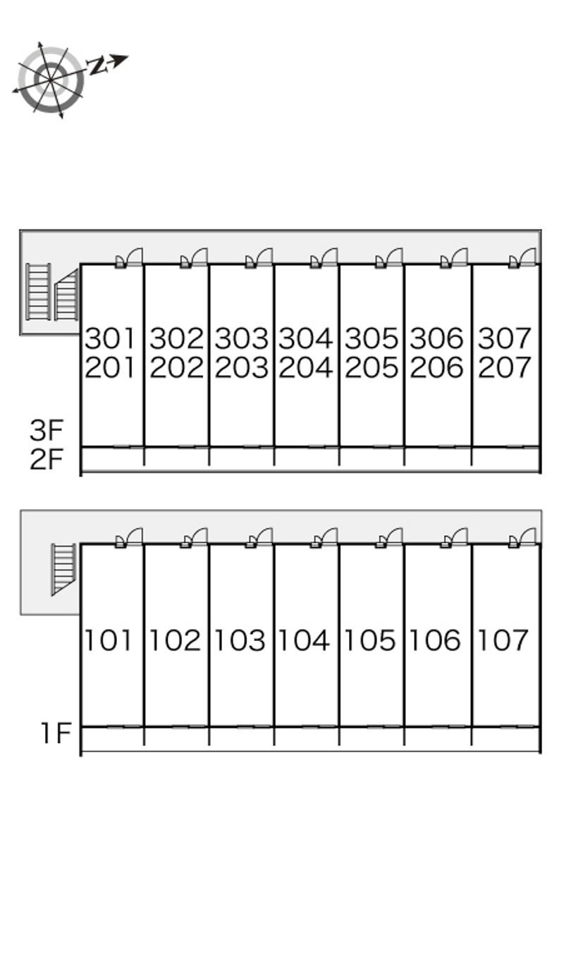 レオパレスＳＵＧＩＹＡＭＡⅢ 間取配置図