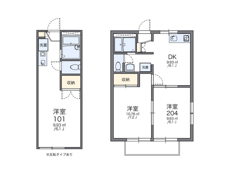 レオパレスセブン 間取図