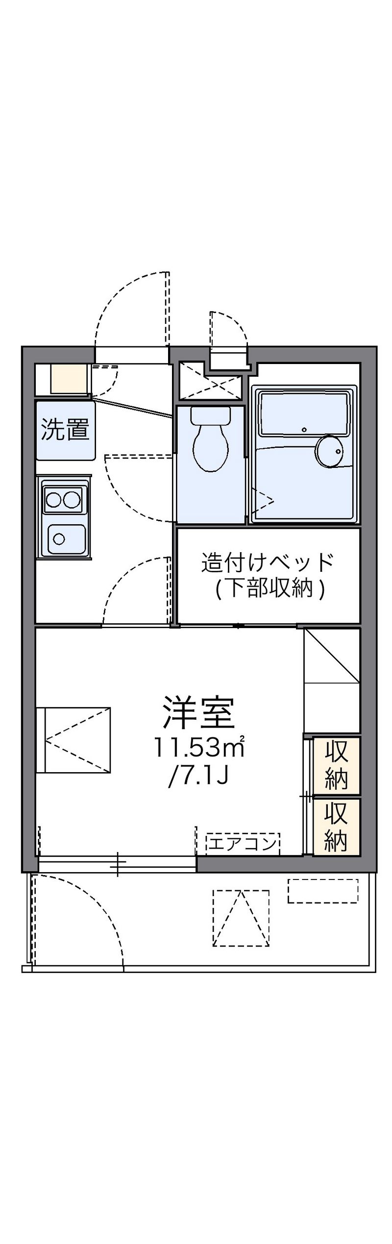 レオパレスＨＯＰＥ京坪 間取図