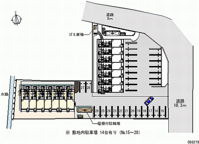 56219 Monthly parking lot