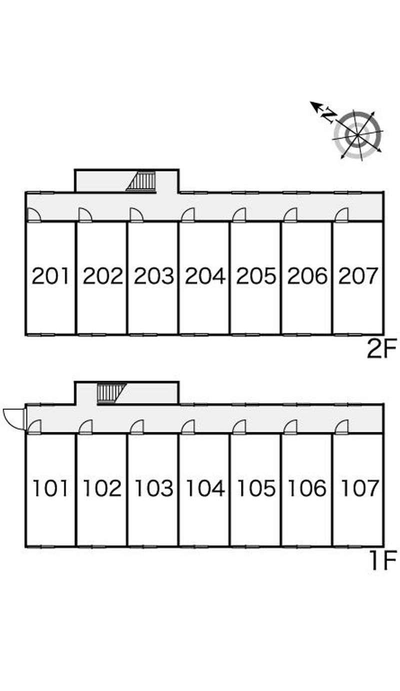 レオパレスローズ 間取配置図
