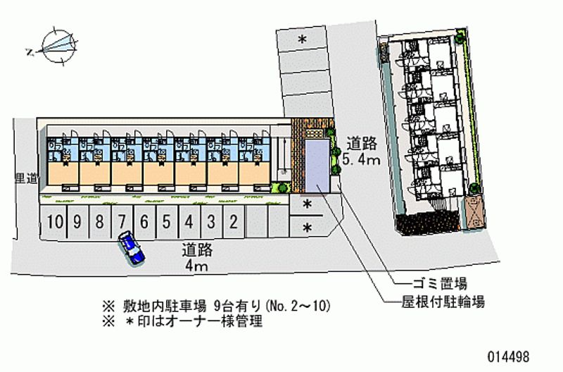 レオパレスシプレ 月極駐車場