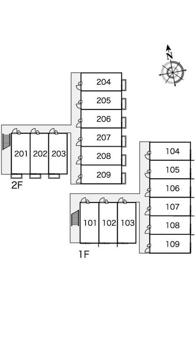 レオパレス栢ノ木 間取り配置図