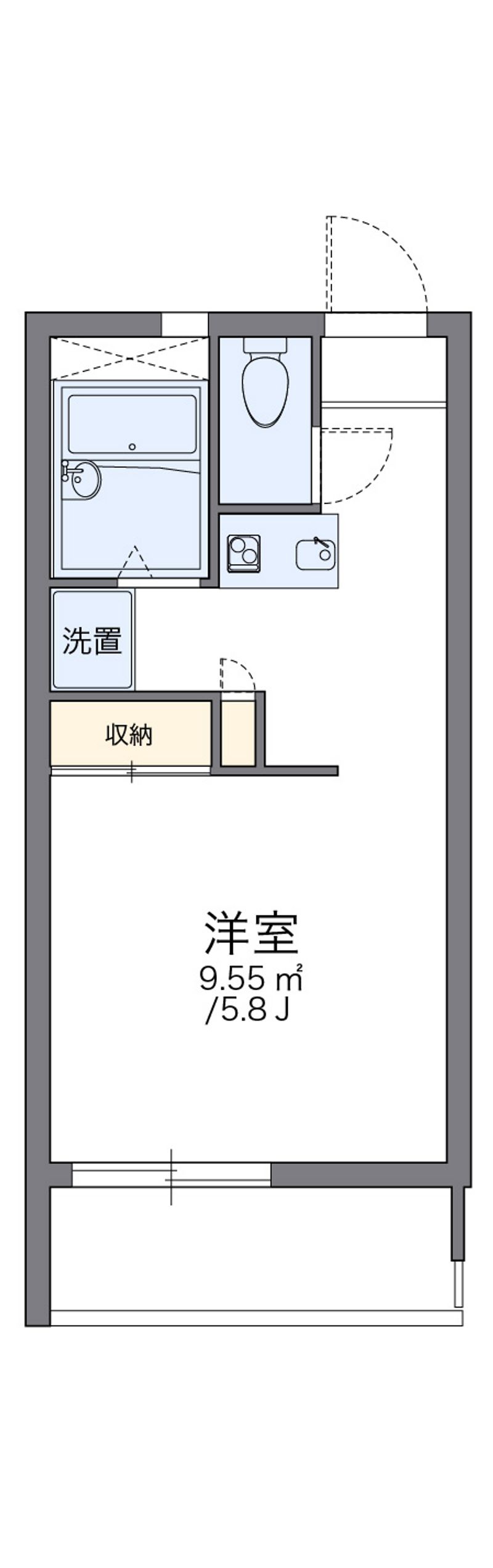 レオパレスキャロル 間取図