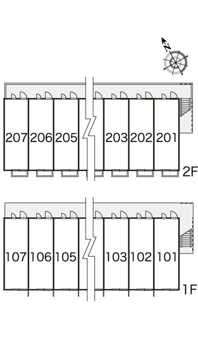 レオパレススターヒルズⅡ 間取配置図