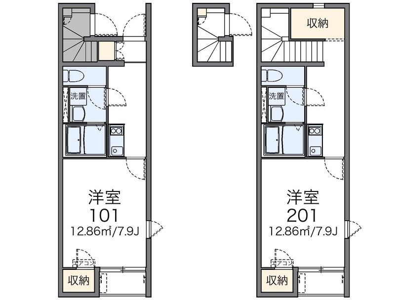 レオネクストハナミズキ津島中 間取図