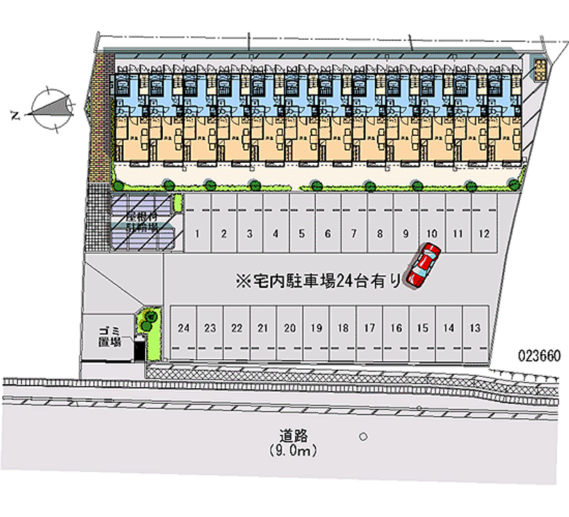 23660 Monthly parking lot