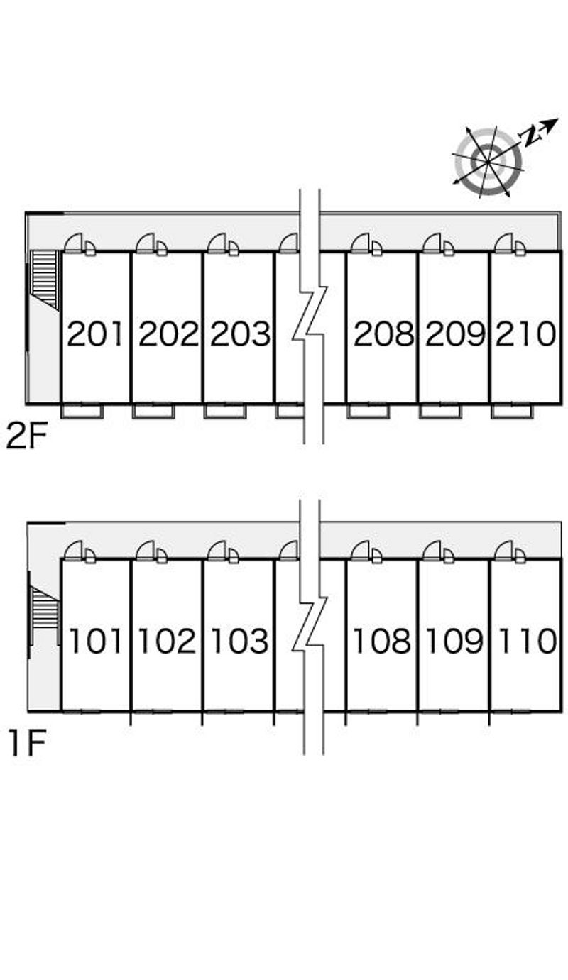レオパレスエスポワール 間取配置図