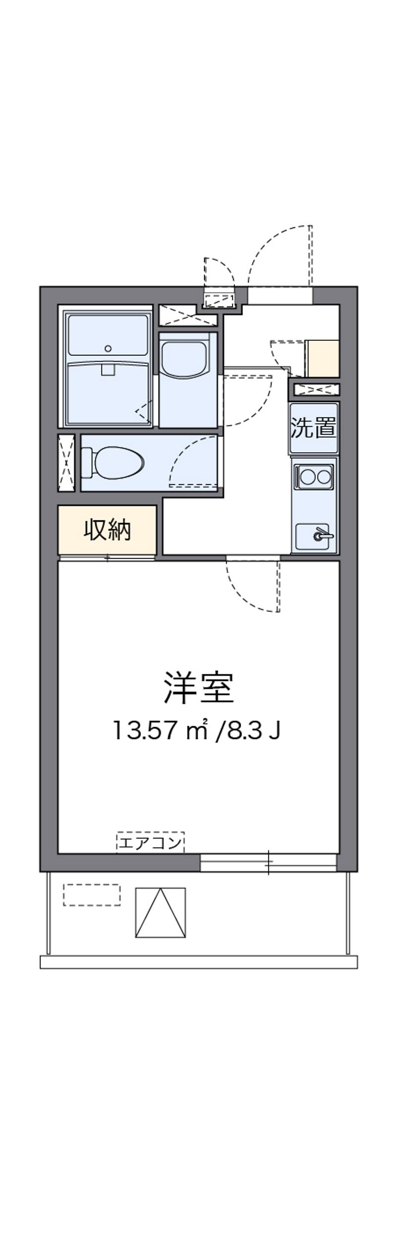 クレイノシーサイド石津川 間取図