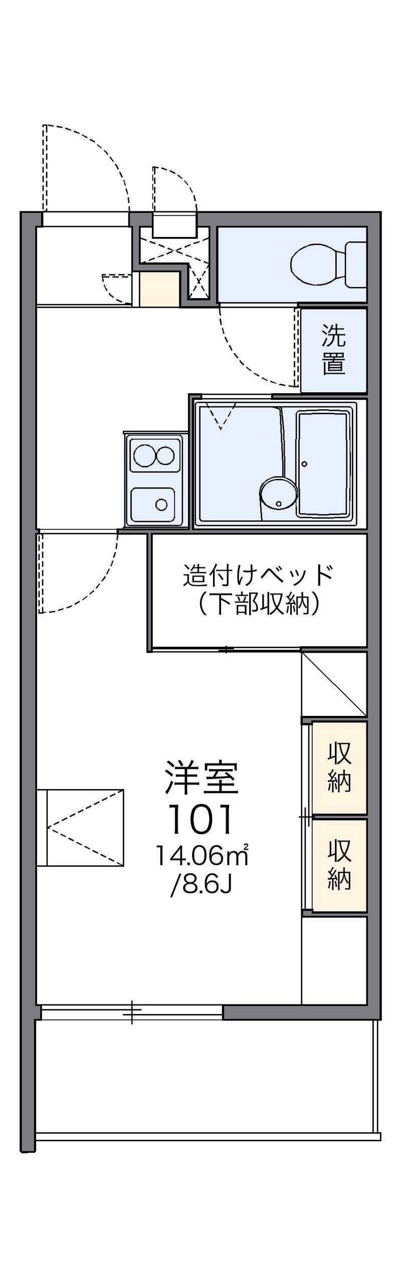 レオパレスＦＬＯＲＩＡⅢ 間取図
