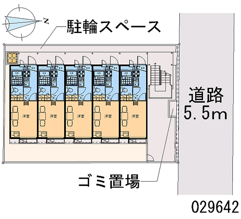 レオパレス生野Ⅱ 区画図