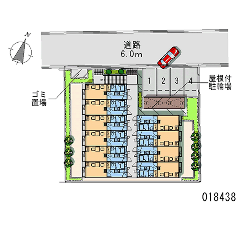 レオパレス南桜塚 区画図