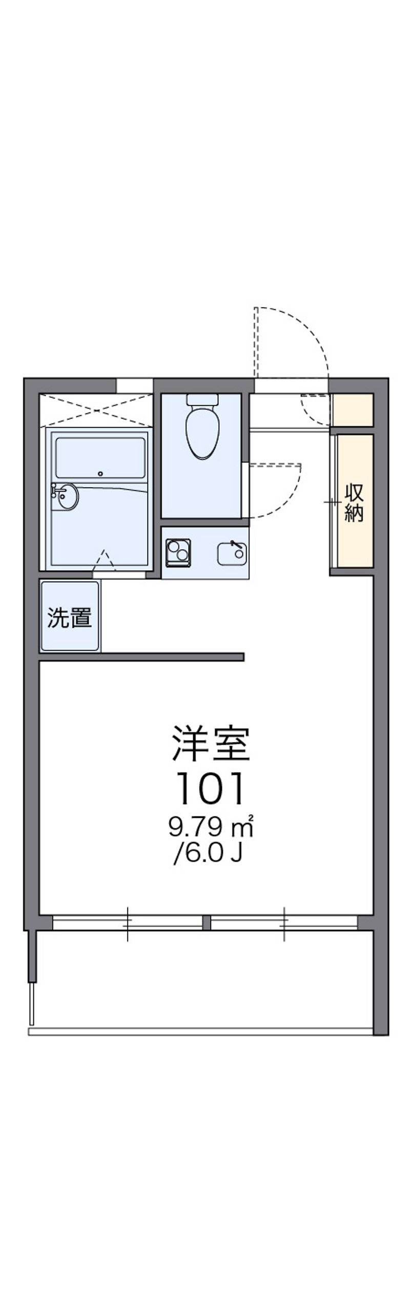 レオパレスふなとやま 間取図