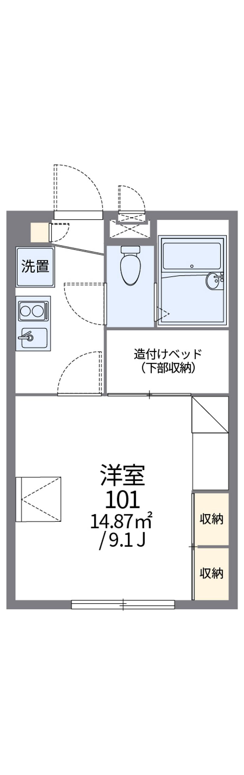 レオパレス白銀 間取図
