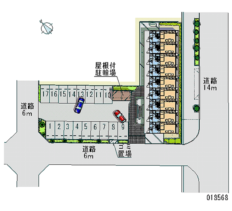 レオパレスベアージュ 月極駐車場