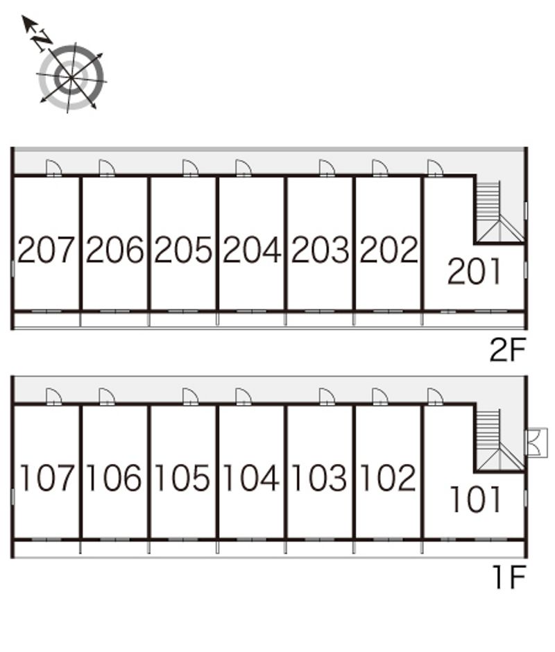 レオパレスＫＯＹＯ 間取り配置図