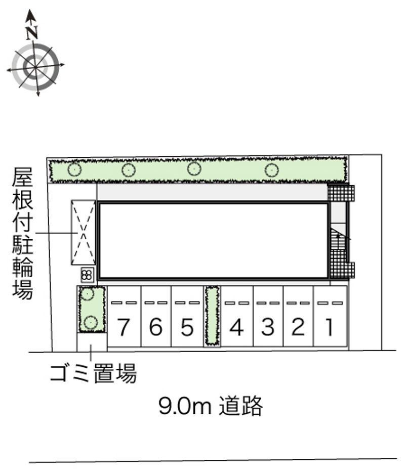 レオパレスベルウッド 駐車場