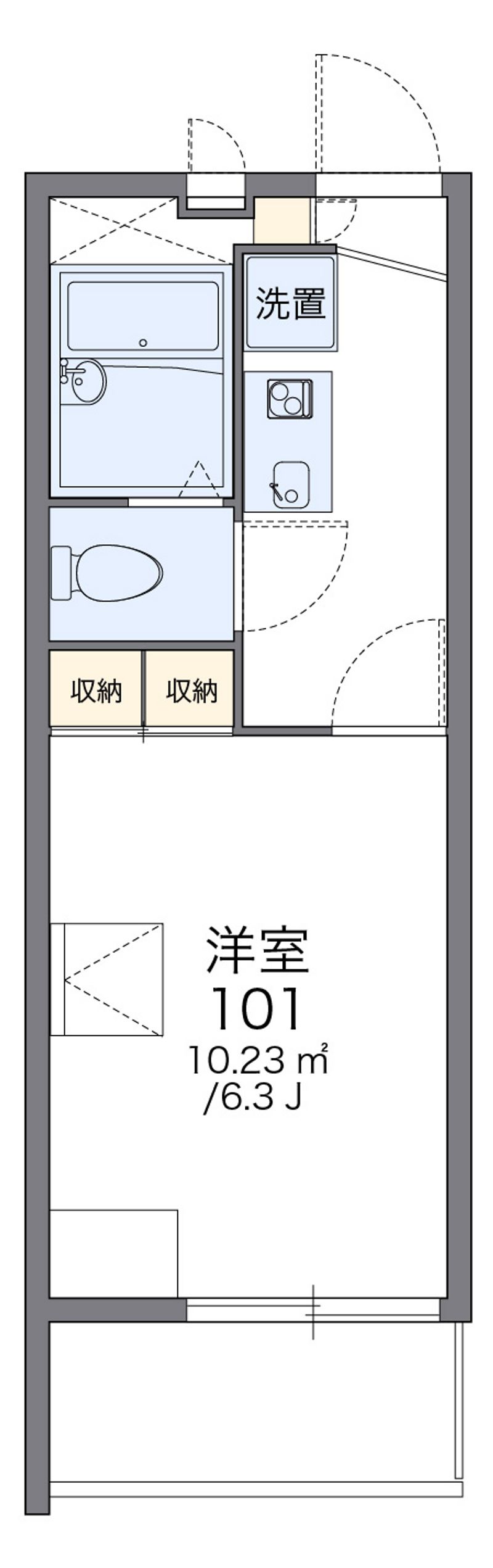 レオパレス戸塚踊場 間取図