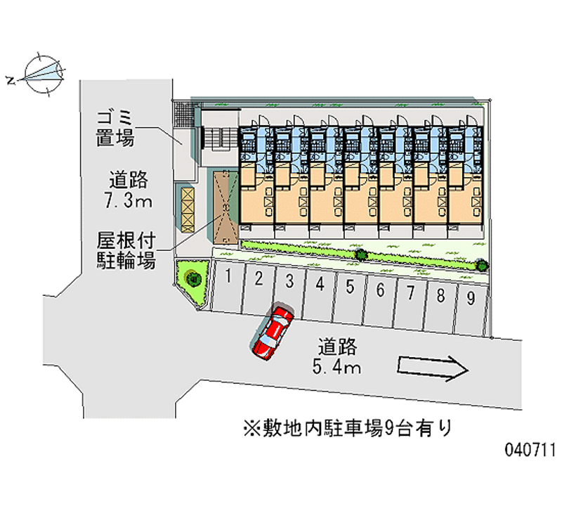 40711 Monthly parking lot