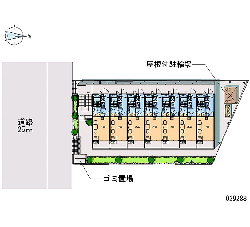 レオパレスベルリバティー 区画図