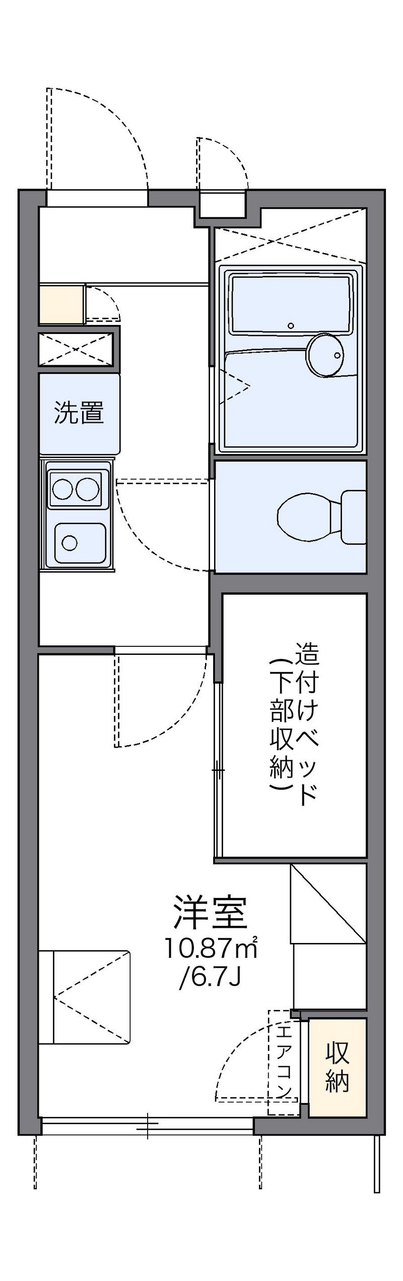 レオパレス明和第２ 間取図