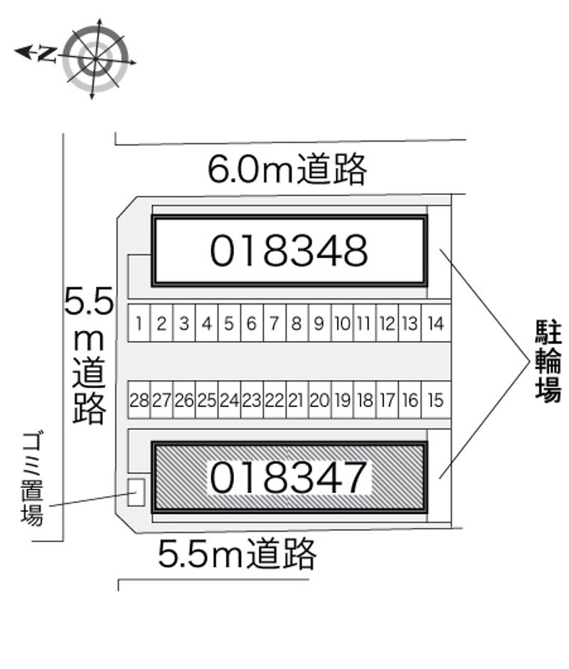 レオパレスルミナス　ウエスト 配置図