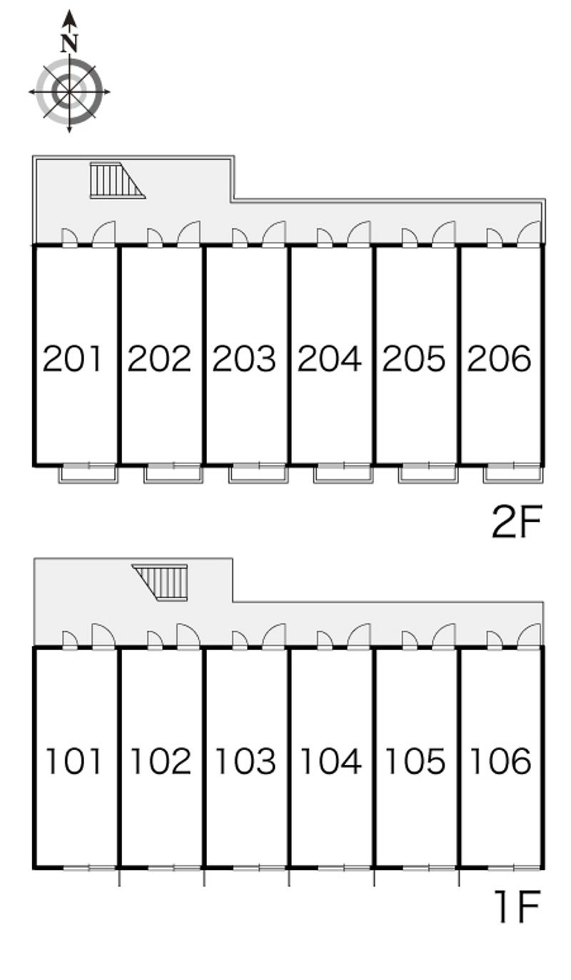 レオパレス南小栗栖 間取り配置図