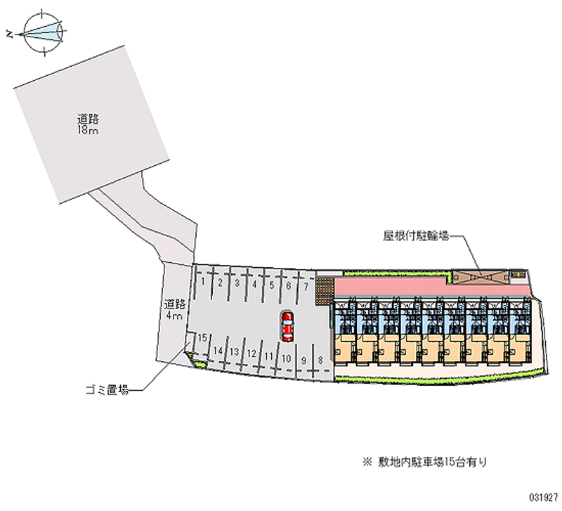 レオパレスＷＥＳＴＧＡＴＴＥＲ 月極駐車場