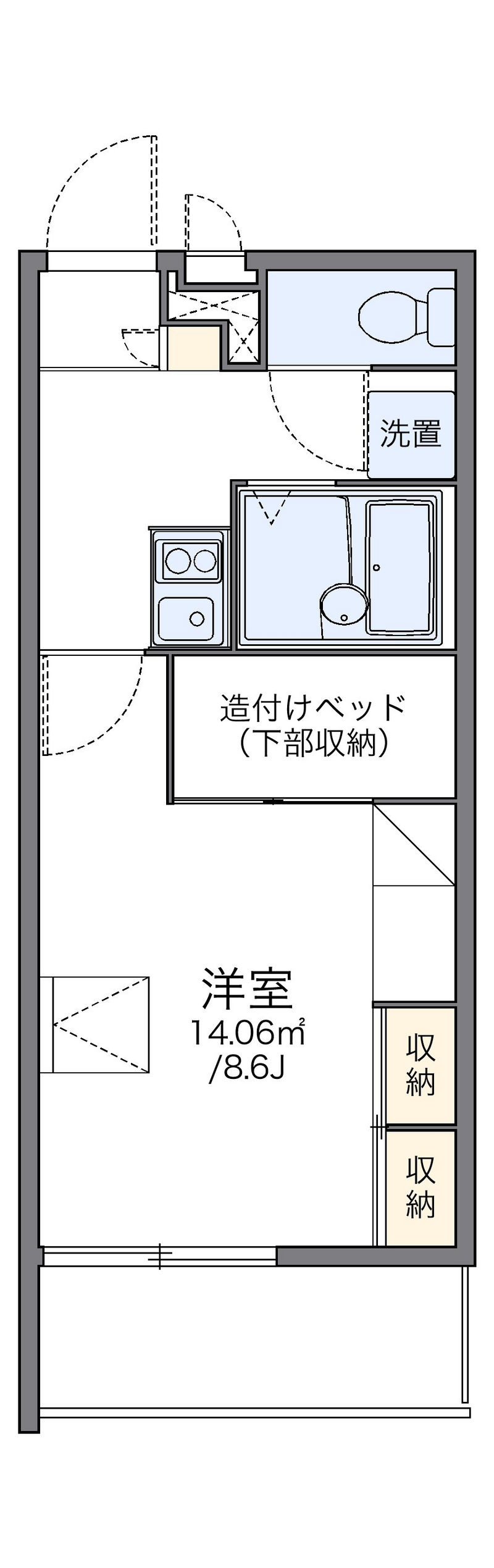 leopalace YUTAKA Floor plan
