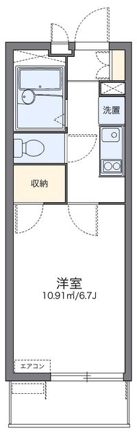 レオパレスブルファーニⅡ 間取り図