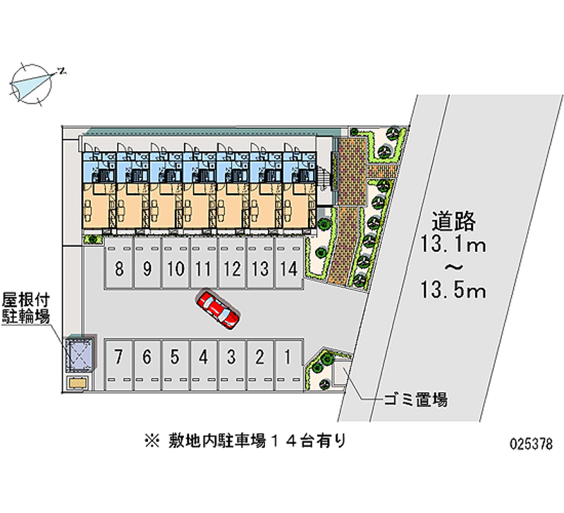 25378 Monthly parking lot