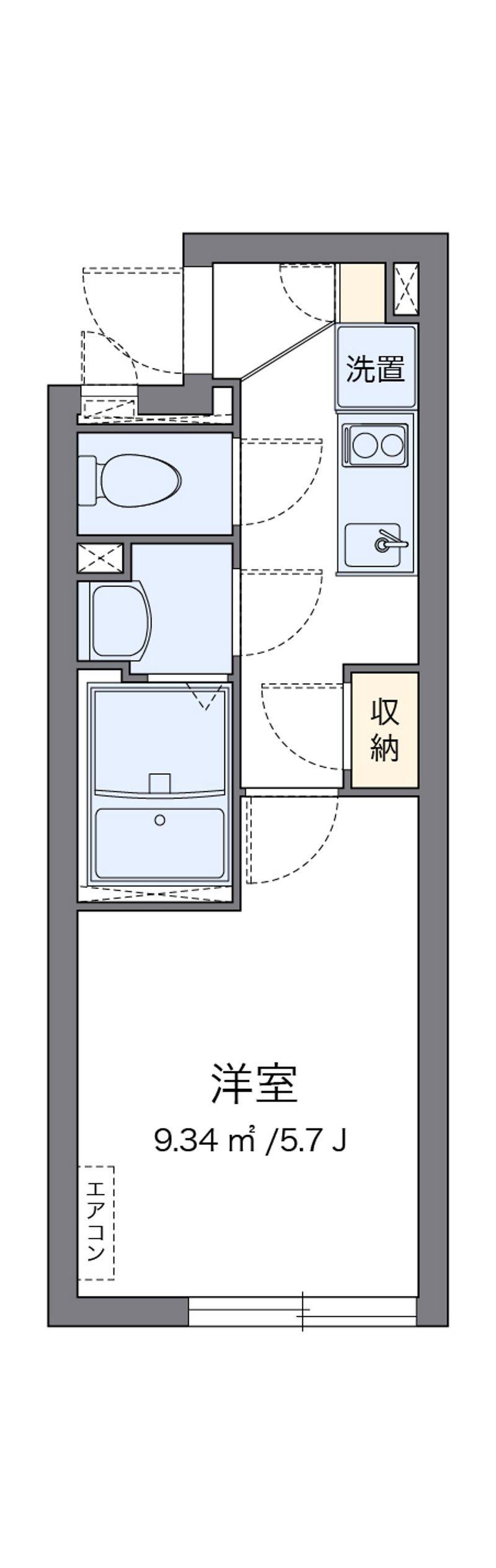 クレイノＩＮＯＵＥ 間取図
