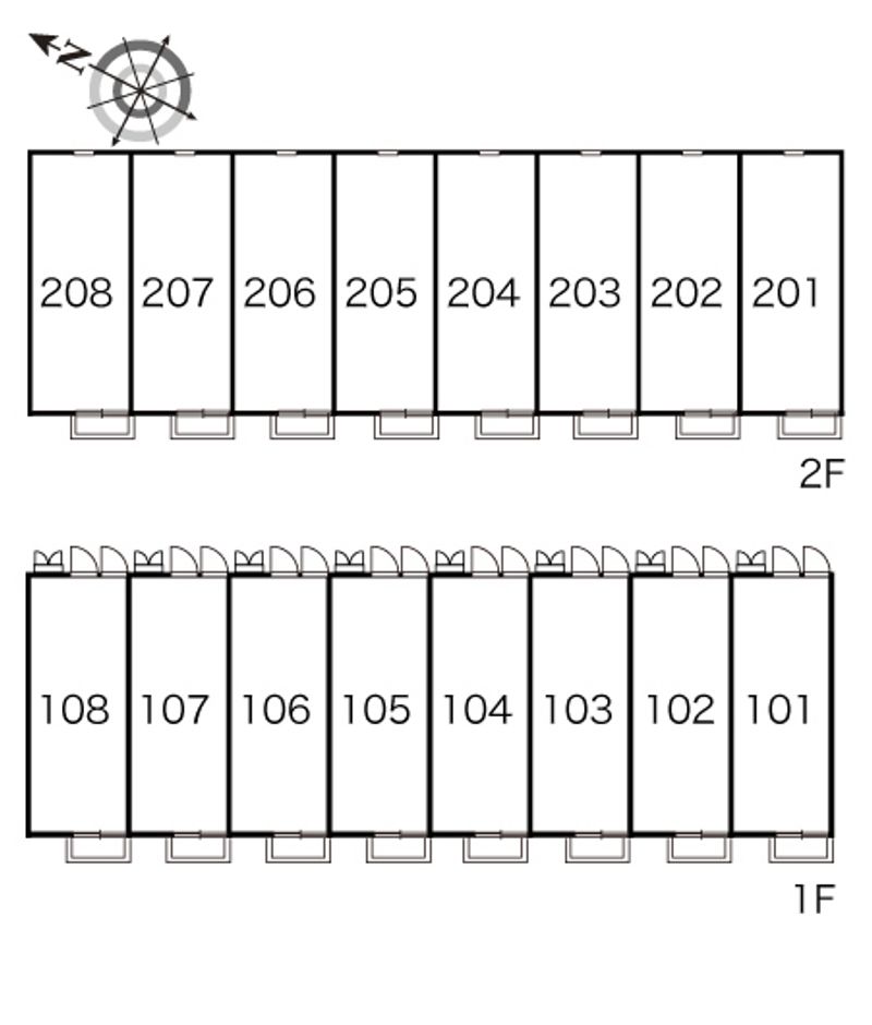 レオパレス平川地 間取配置図