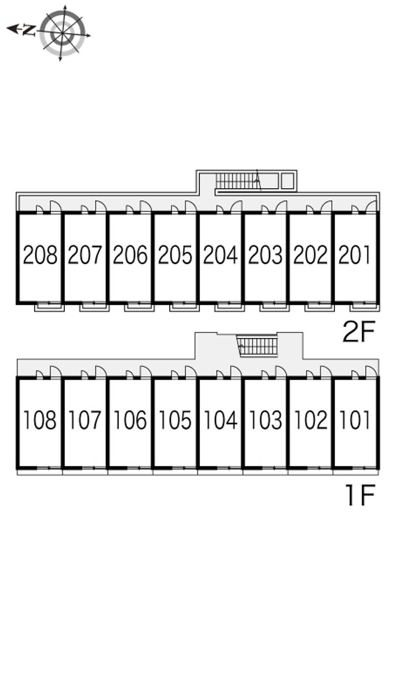 レオパレス政木 間取配置図