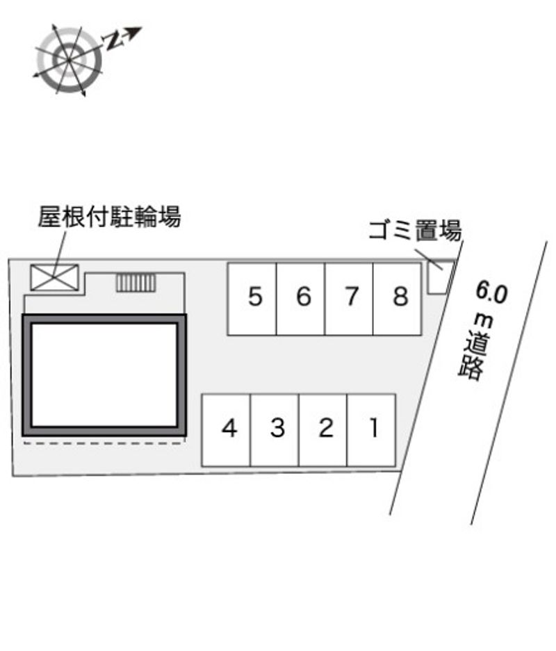 レオパレスグレースエイト 駐車場
