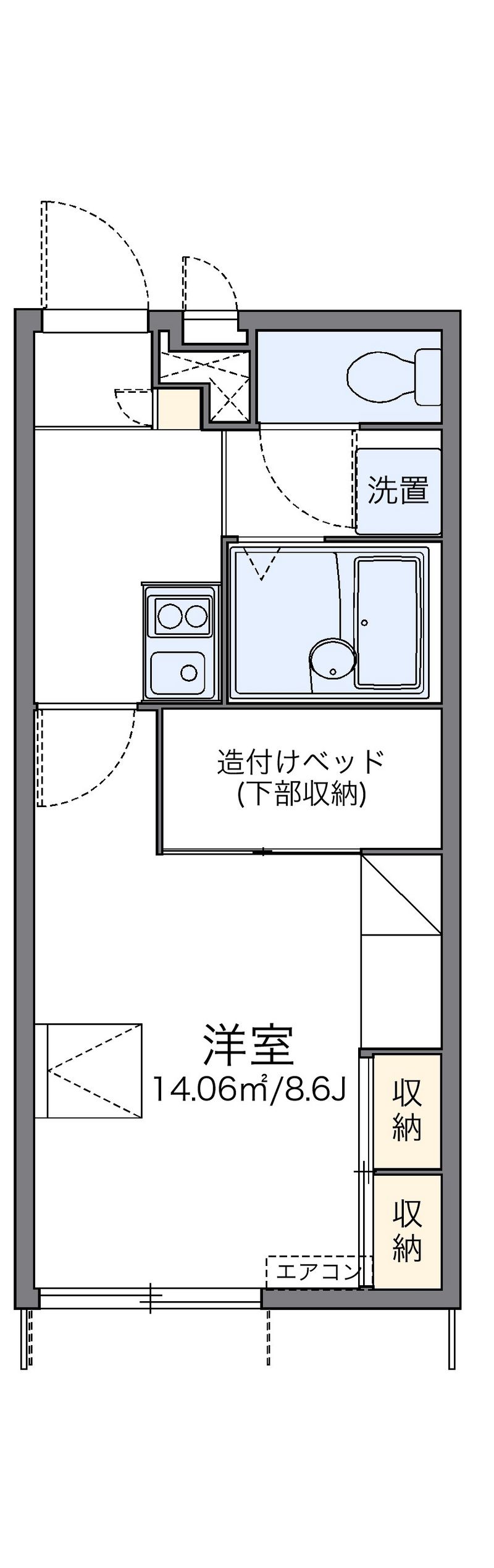 レオパレスＭ＆Ｅ 間取図