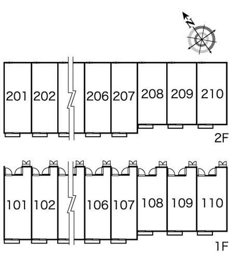 レオパレスソル 間取配置図